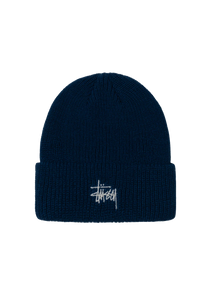 Stussy Basic Cuff Beanie Dark Royal Blue