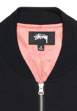 Laden Sie das Bild in den Galerie-Viewer, Stussy Linen Beach Bomber Black
