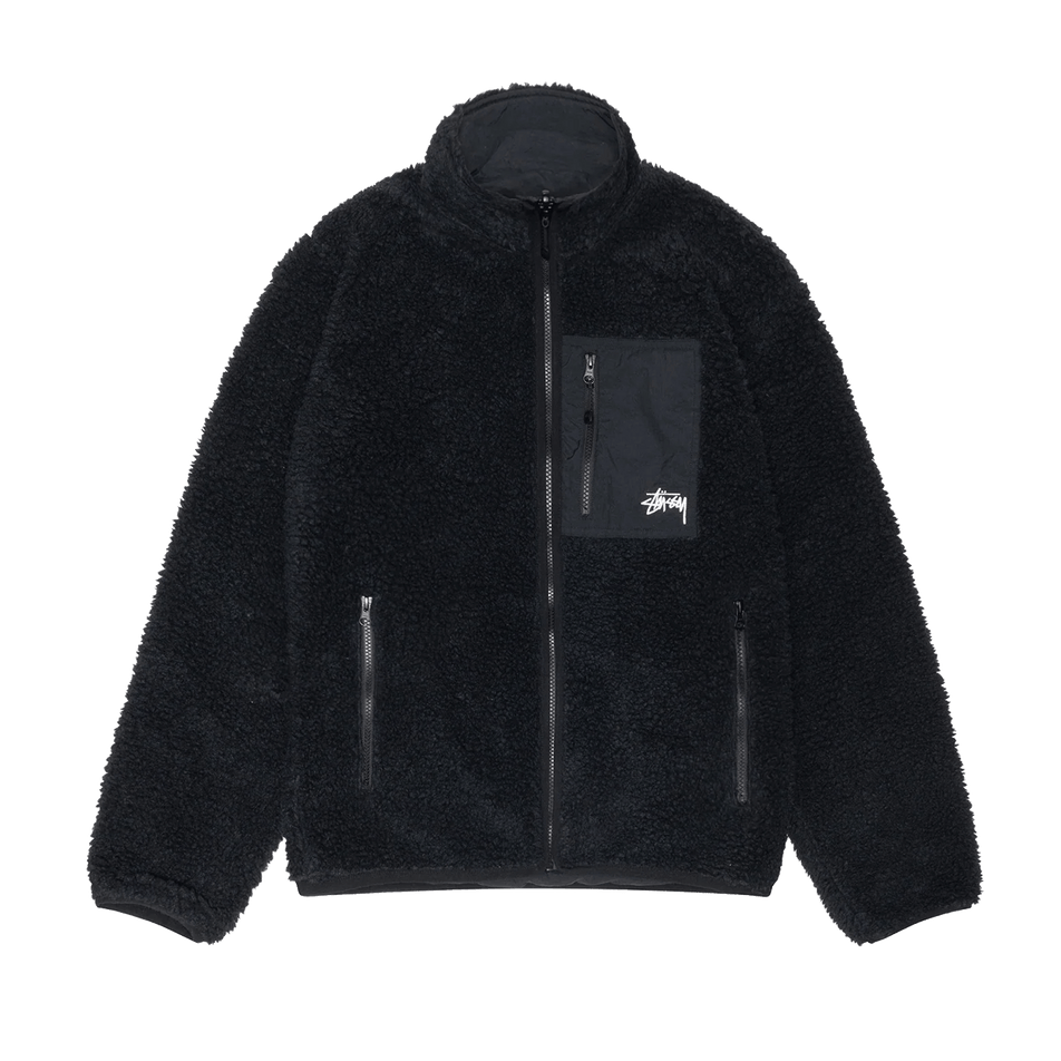 Stussy Sherpa Reversible Jacket Black – ARROW & BEAST