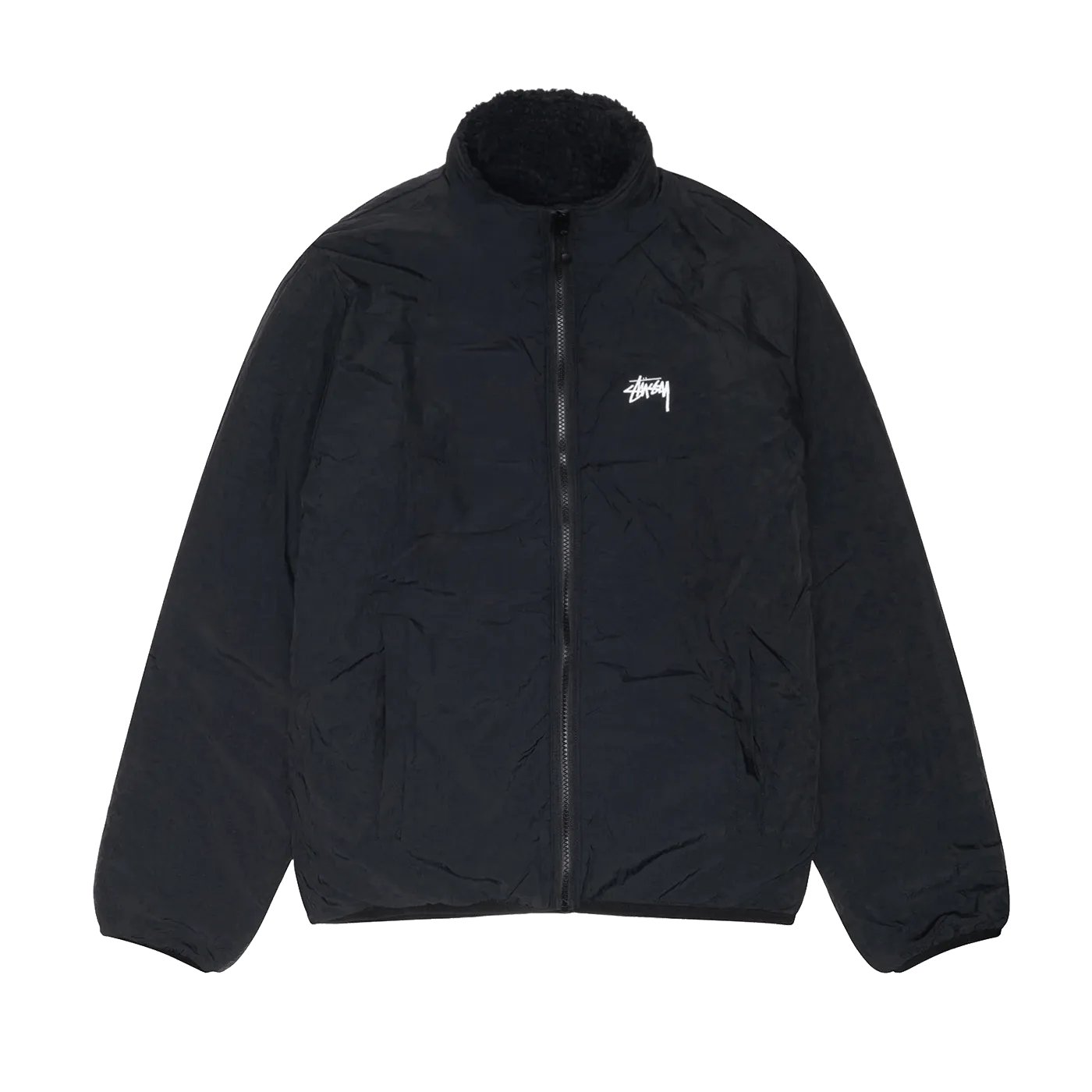 Stussy Sherpa Reversible Jacket Black