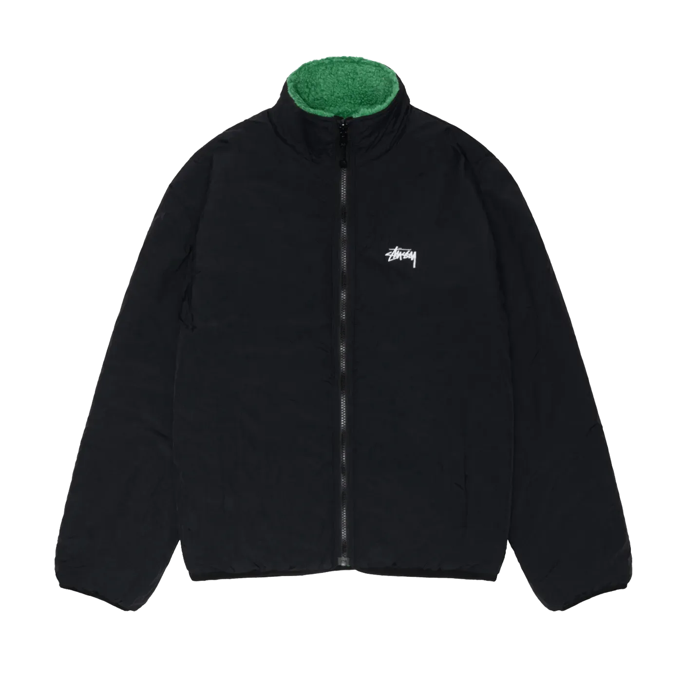 Stussy Sherpa Reversible Jacket Green