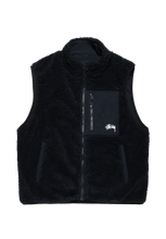 Load image into Gallery viewer, Stussy Sherpa Vest Black
