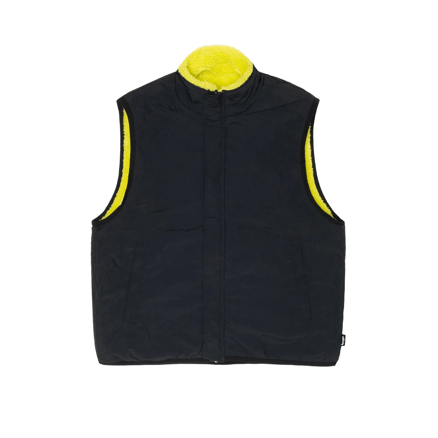 Stüssy Sherpa Reversible Vest Lime