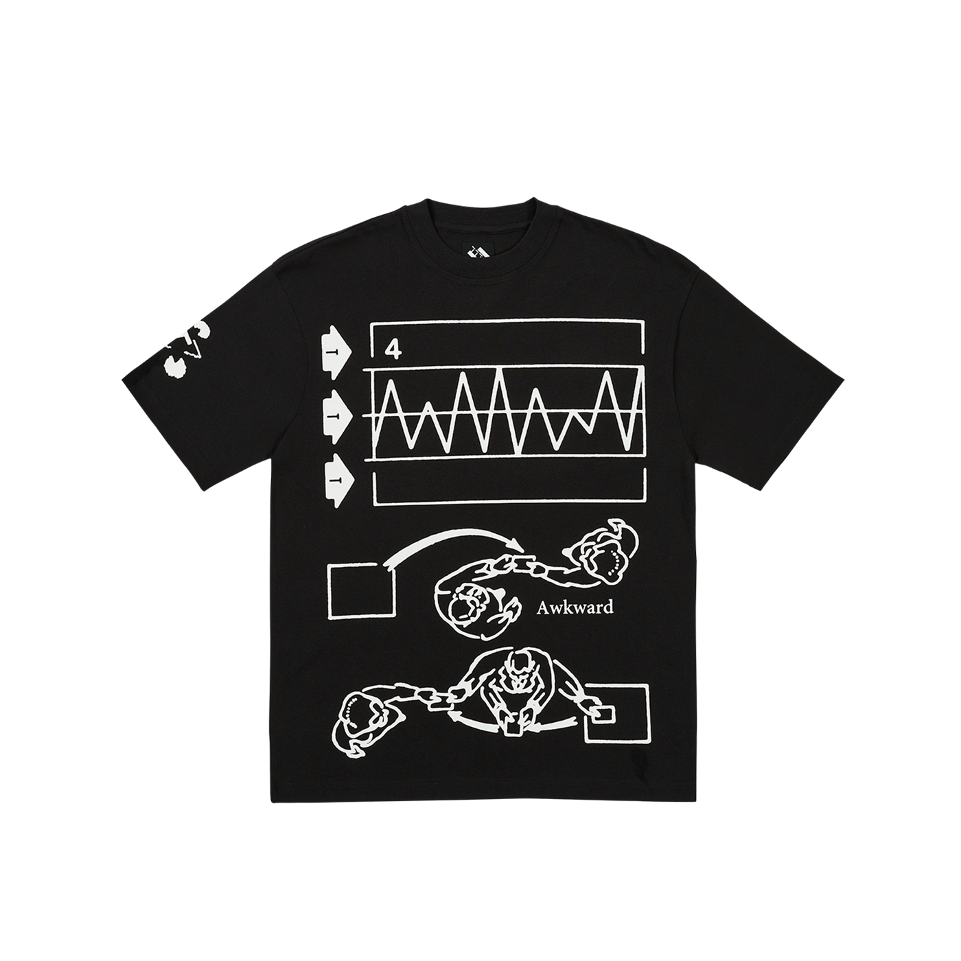 The Trilogy Tapes TTT Awkwards Graph Tee Black