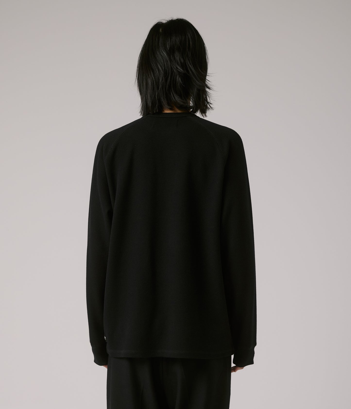 FORMER MERCHANDISE ANDERSON LS WAFFLE BLACK