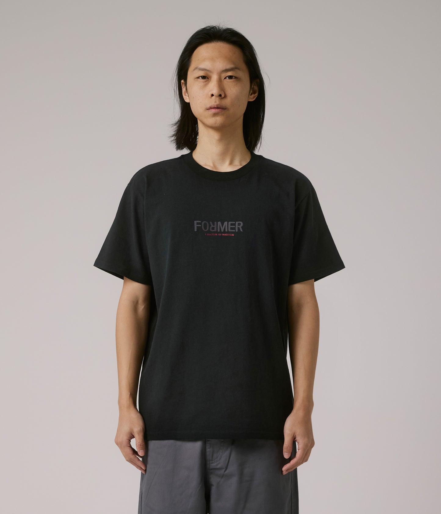 FORMER MERCHANDISE LEGACY REACTION T-SHIRT WORN BLACK