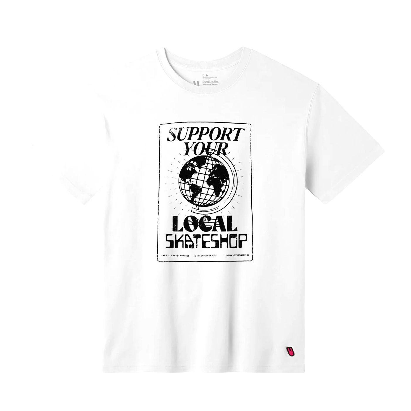 Unless x Arrow & Beast Support Your Local Tee White