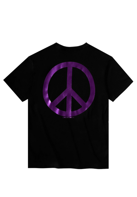 Violet Peace Tee Black