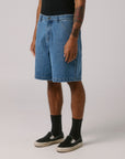FORMER MERCHANDISE REYNOLDS HALO DENIM SHORT WORN BLUE