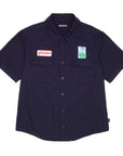 GX1000 Fertilizer SS Button Down Shirt Dark Blue - ARROW & BEAST