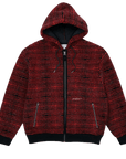 Yardsale XXX Sherpa Fleece Hood Red Black