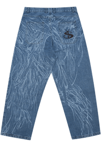 Yardsale Ripper Jeans Overdyed Blue