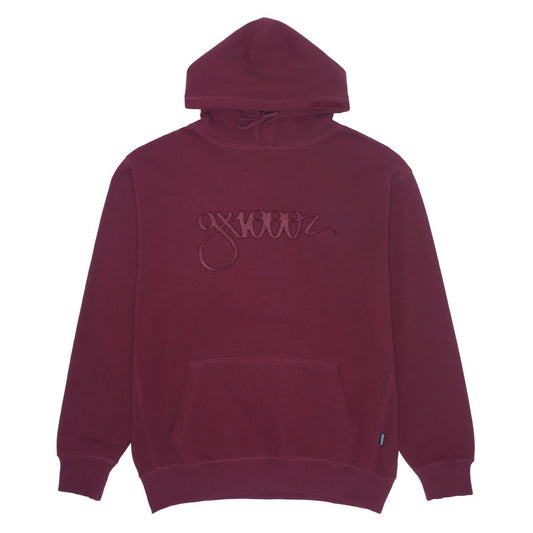 GX1000 Script Hoodie Plum - ARROW & BEAST