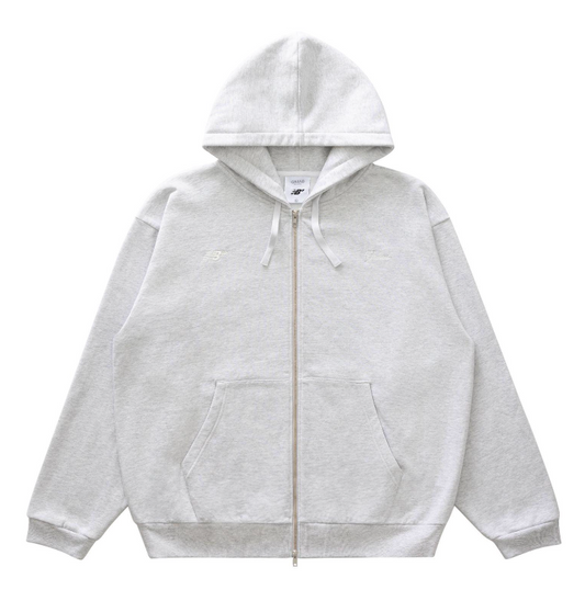 Grand Collection NB HEAVYWEIGHT FULL ZIP HOODIE Grey