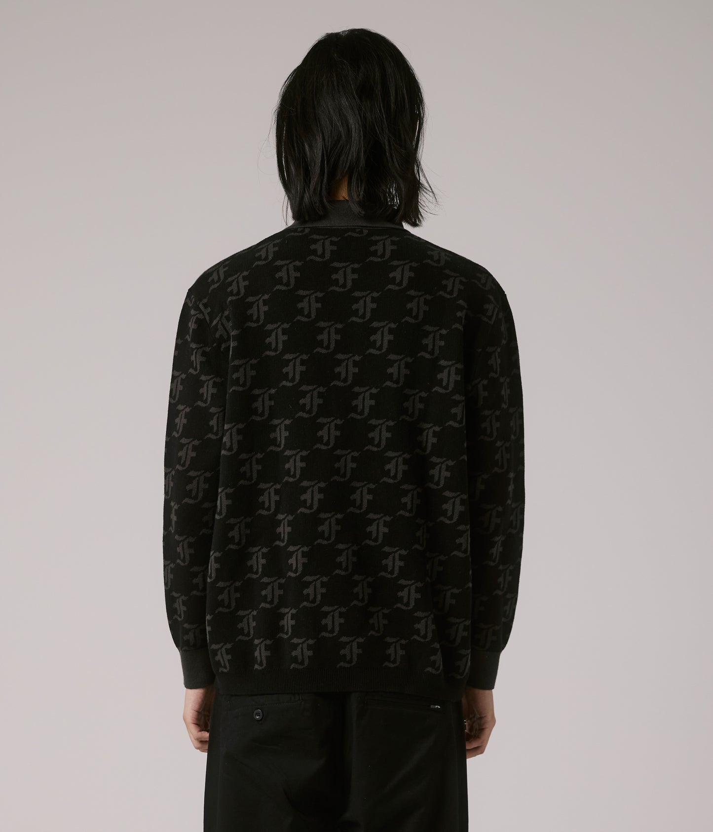 FORMER MERCHANDISE SYNOPTIC LS POLO BLACK