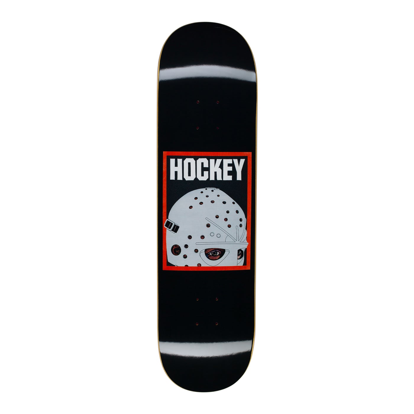 Hockey Skateboards Half Mask Deck Black