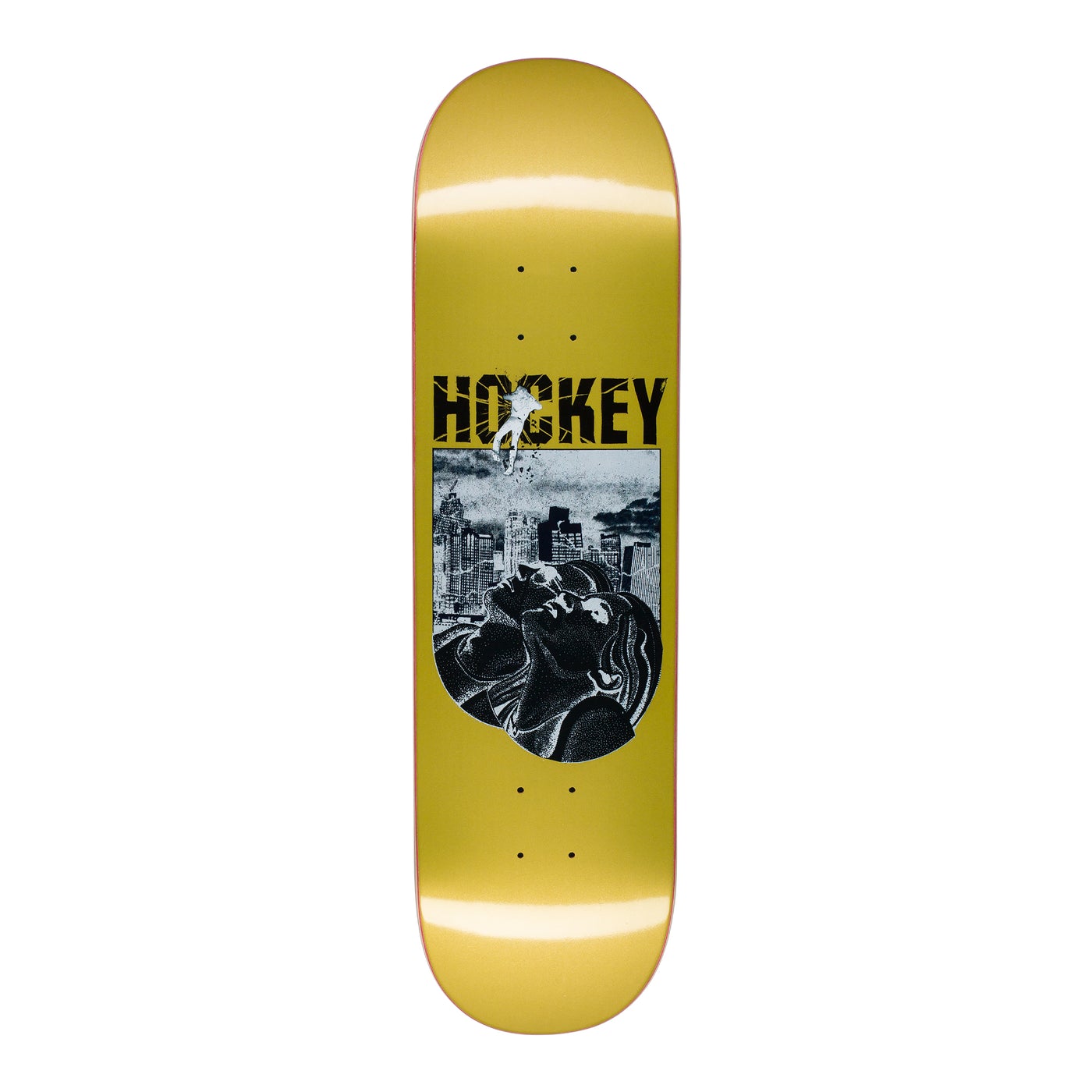 Hockey Skateboards Andrew Allen Look Up Deck Yellow