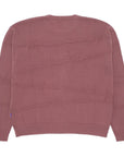 Fucking Awesome – Stacheldraht-Strickpullover – Mauve