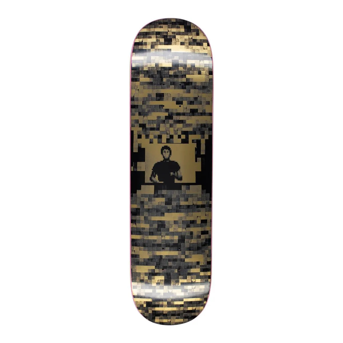 Hockey Skateboards Blockman Deck Gold