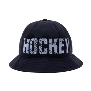 Hockey Skateboards Crinkle Bell Bucket Hat Black3M