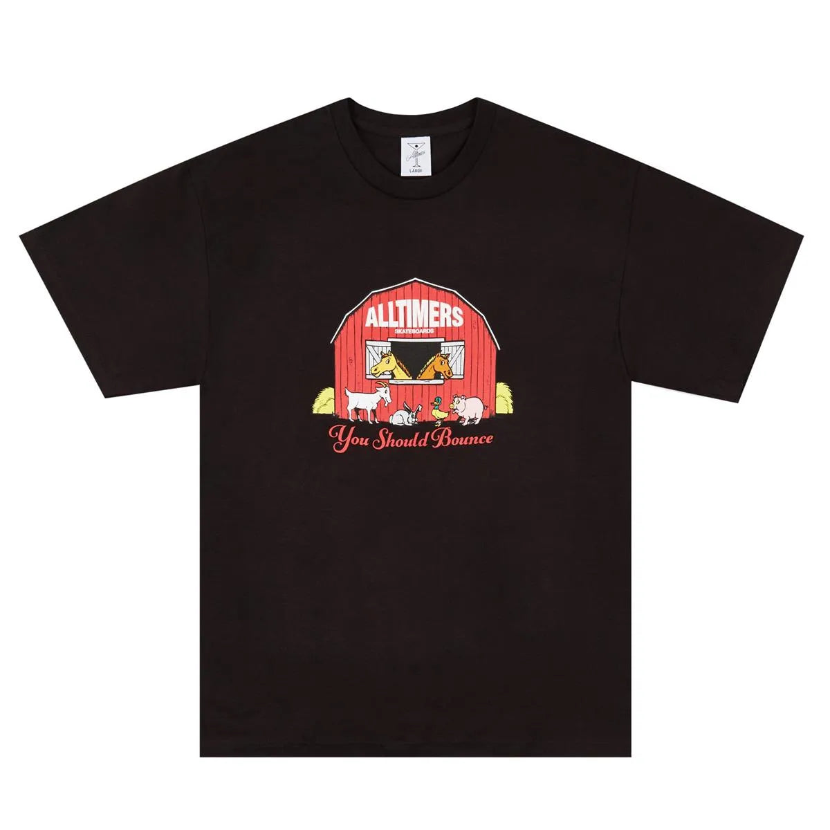 Alltimers Barn It Tee Black - ARROW & BEAST