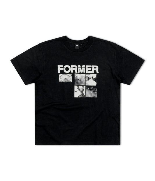 Former Merchandise - UNFOLDING T-SHIRT - BLACK - ARROW & BEAST