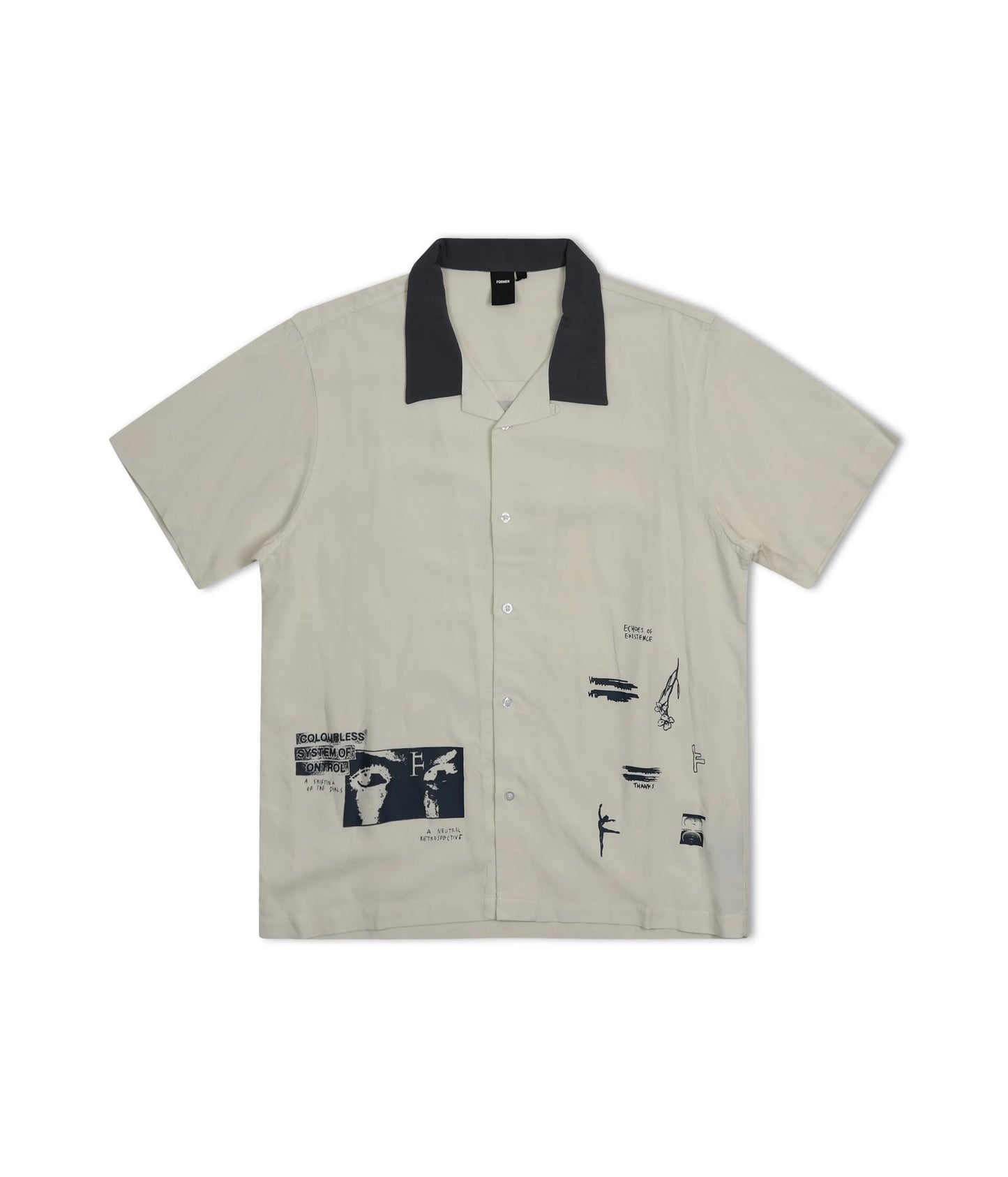 Former Merchandise - MARILYN SHIFTING SS SHIRT - BONE STEEL - ARROW & BEAST
