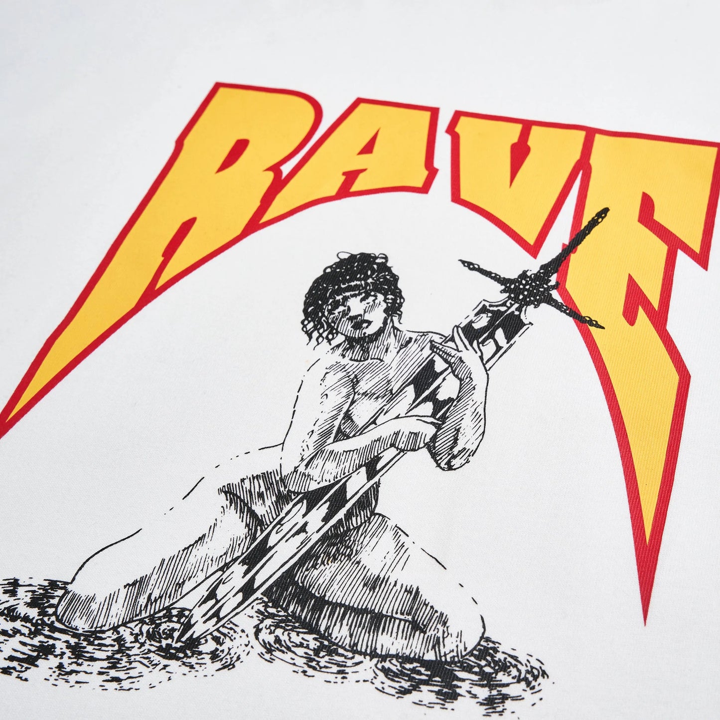 Rave Skateboards - CASCA tee - White - ARROW & BEAST