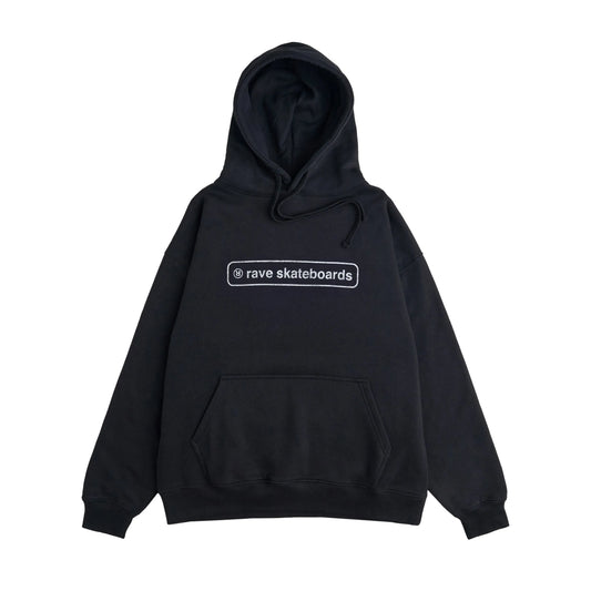 Rave Skateboards - CORE LOGO hoodie - Black - ARROW & BEAST