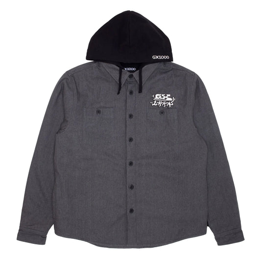 GX1000 - Denim Hooded Jacket - Black - ARROW & BEAST