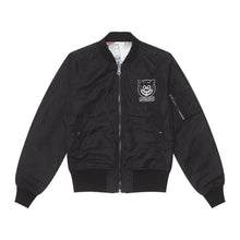 Load image into Gallery viewer, Fucking Awesome Reversible Nylon Bomber Jet Black/collage Art
