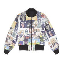 Load image into Gallery viewer, Fucking Awesome Reversible Nylon Bomber Jet Black/collage Art
