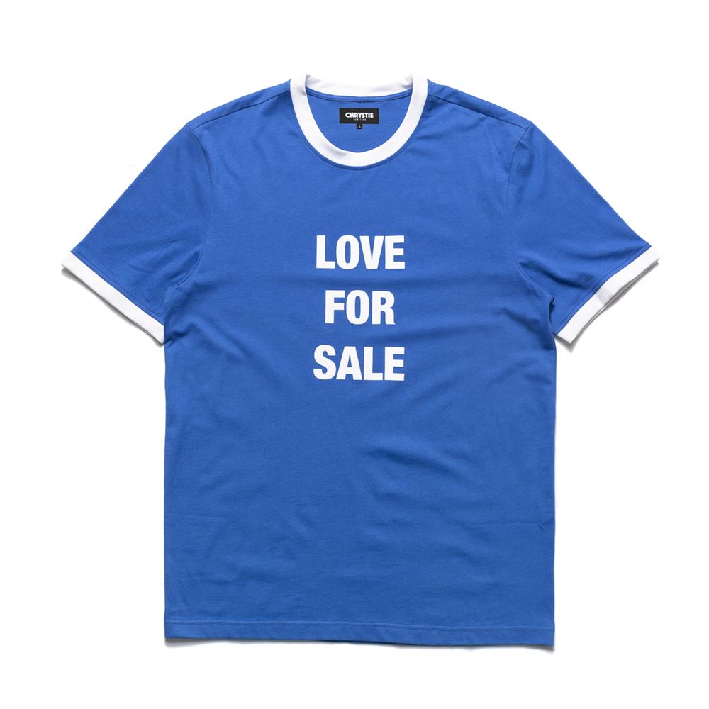 Chrystie NYC Love For Sale Ringer Tee Royal