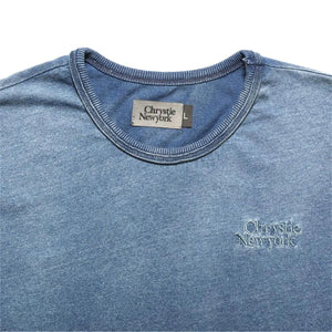 Chrystie NYC Prm Indigo Dye Classic Logo Tee Indigo