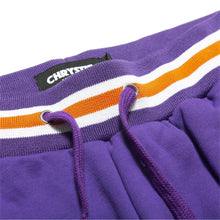 Load image into Gallery viewer, Chrystie NYC Varsity Logo Sweatpants Purple
