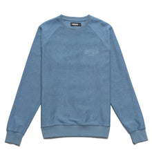 Load image into Gallery viewer, Chrystie NYC Reversed Terry Crewneck Stone Blue
