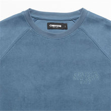 Load image into Gallery viewer, Chrystie NYC Reversed Terry Crewneck Stone Blue
