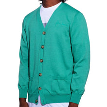 Load image into Gallery viewer, Fucking Awesome - Cursive Cardigan Teal
