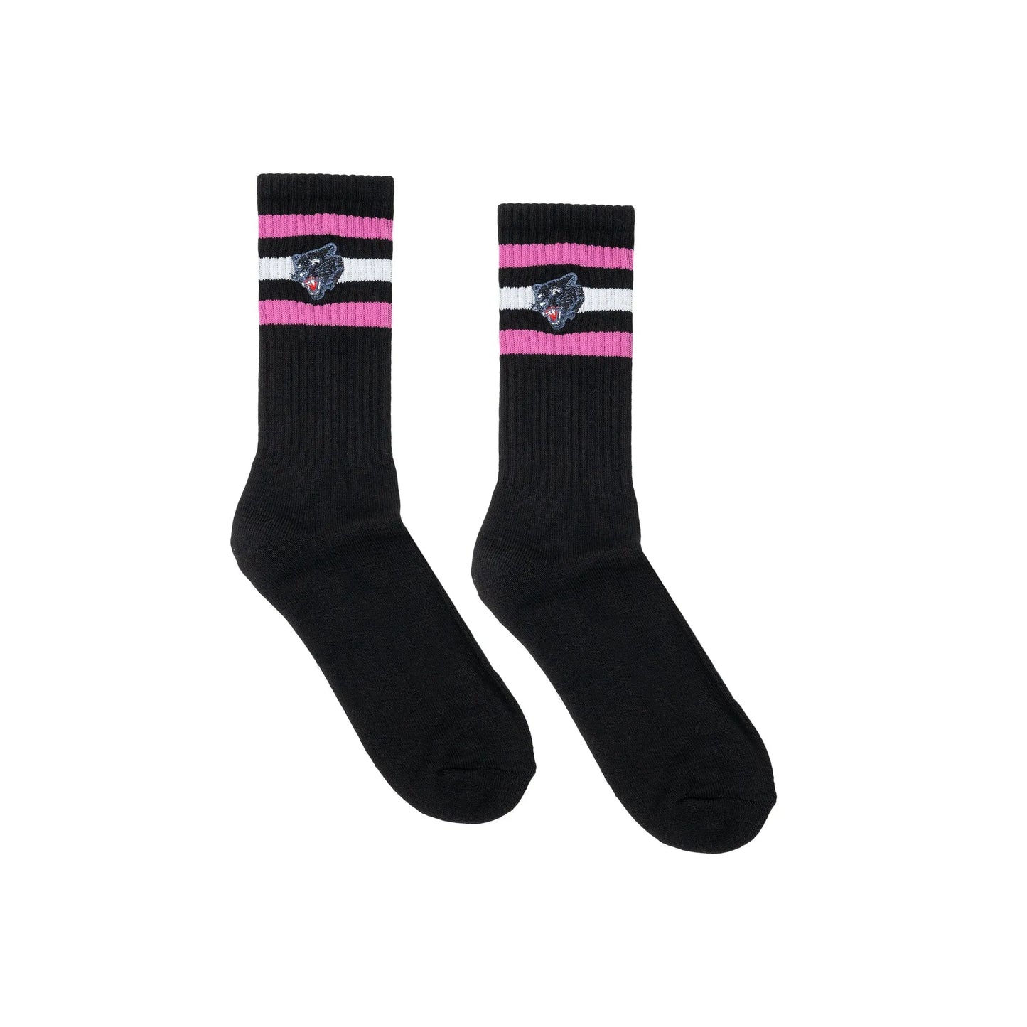 Hardies Hardware - Embroidered Panther Striped Sock - ARROW & BEAST
