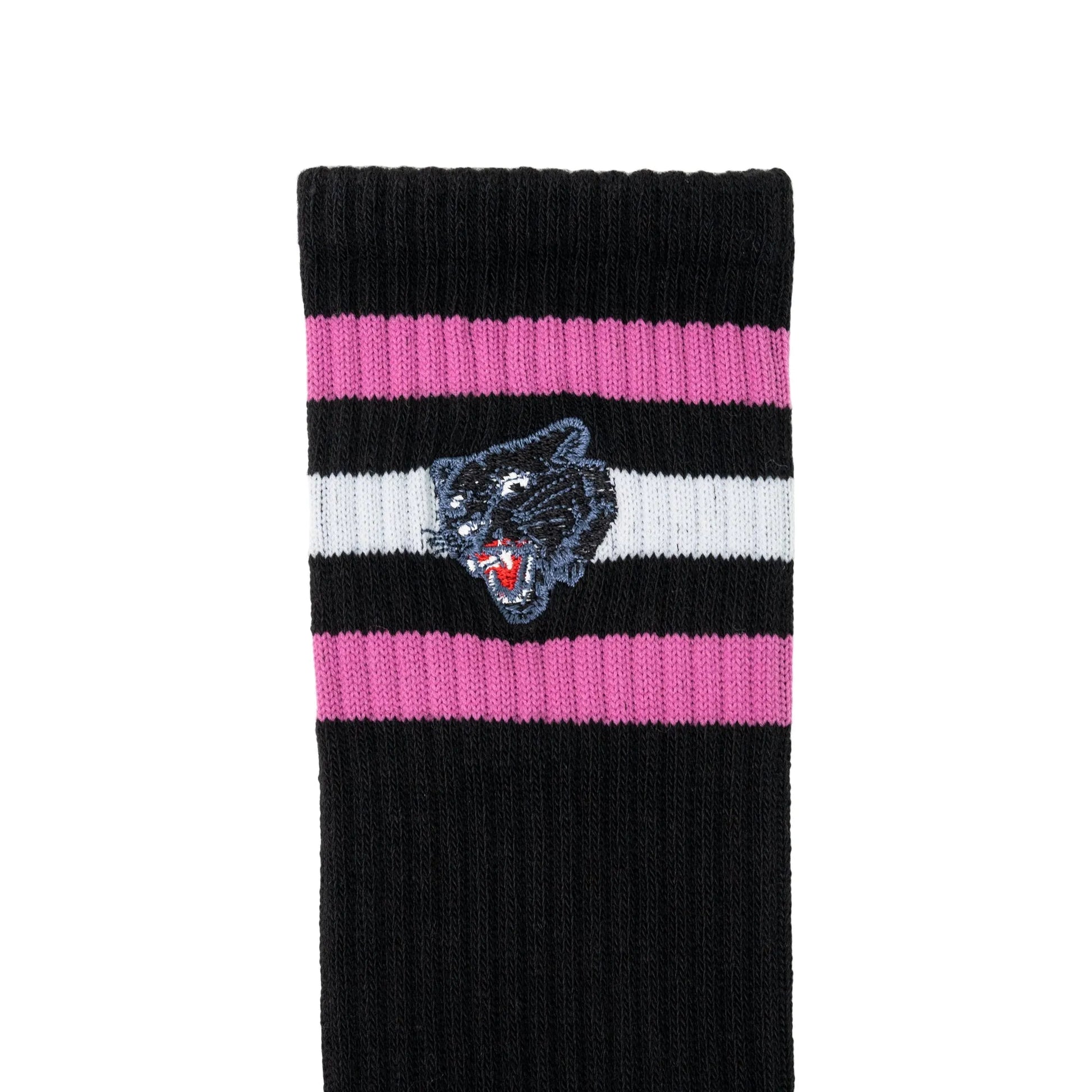 Hardies Hardware - Embroidered Panther Striped Sock - ARROW & BEAST