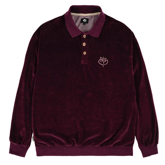 Magenta Skateboards - LE BAISER POLO VELOURS - BURGUNDY - Burgundy - ARROW & BEAST