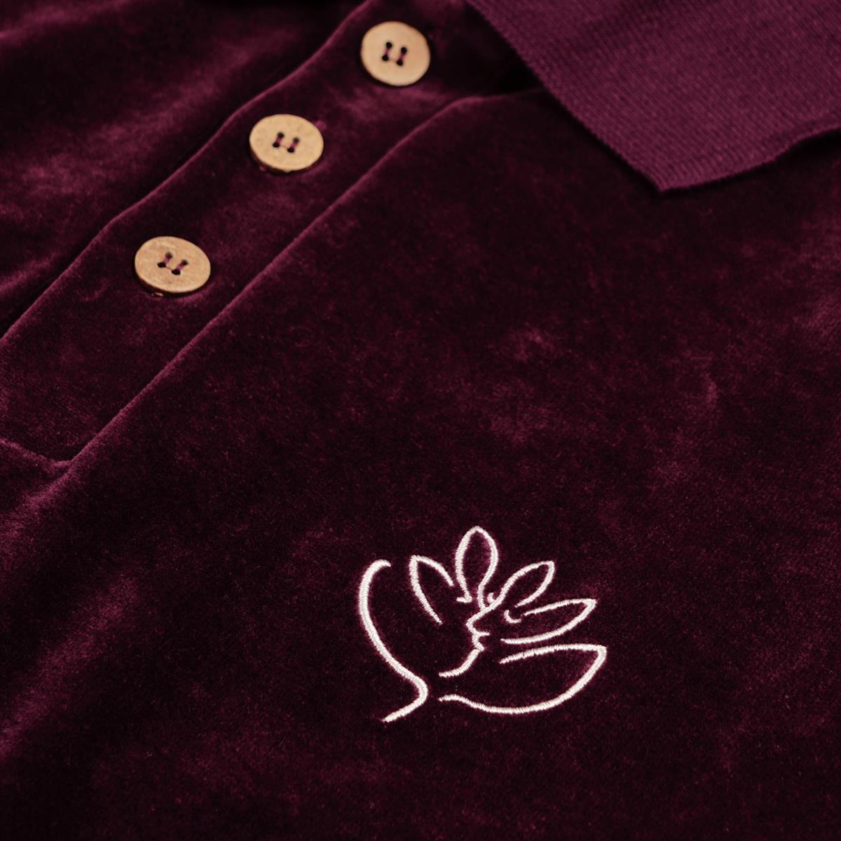 Magenta Skateboards - LE BAISER POLO VELOURS - BURGUNDY - Burgundy - ARROW & BEAST
