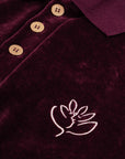 Magenta Skateboards - LE BAISER POLO VELOURS - BURGUNDY - Burgundy - ARROW & BEAST