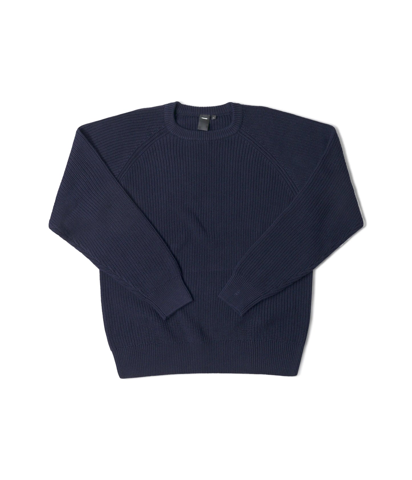 Former Merchandise - CIRCULATE KNIT CREW Navy - Navy - ARROW & BEAST