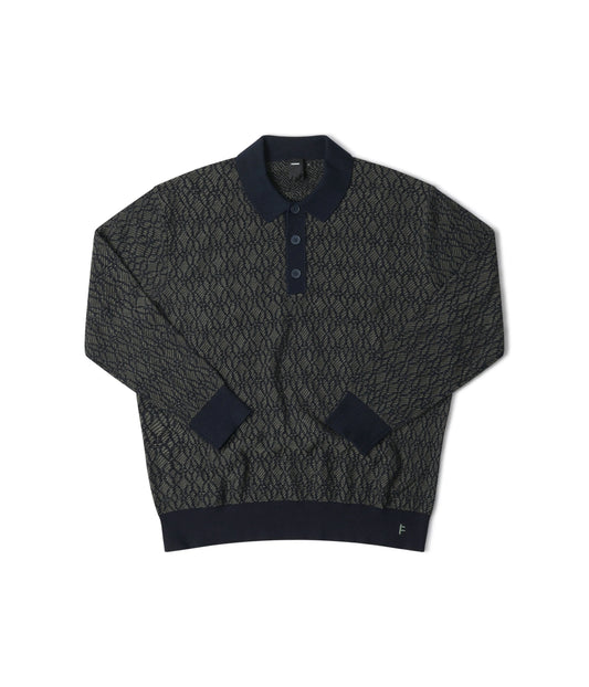 Former Merchandise - EXPANSION KNIT POLO Army Navy - Army Navy - ARROW & BEAST