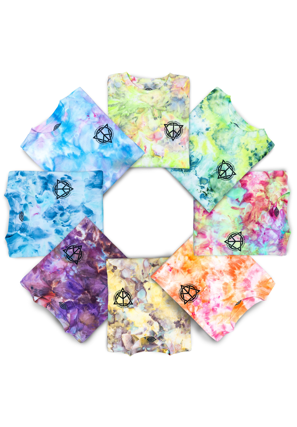 Cat Lowry x Dickies x Arrow & Beast "Spectrum" Tee Dyed ASSORTED ONLINE ONLY - ARROW & BEAST