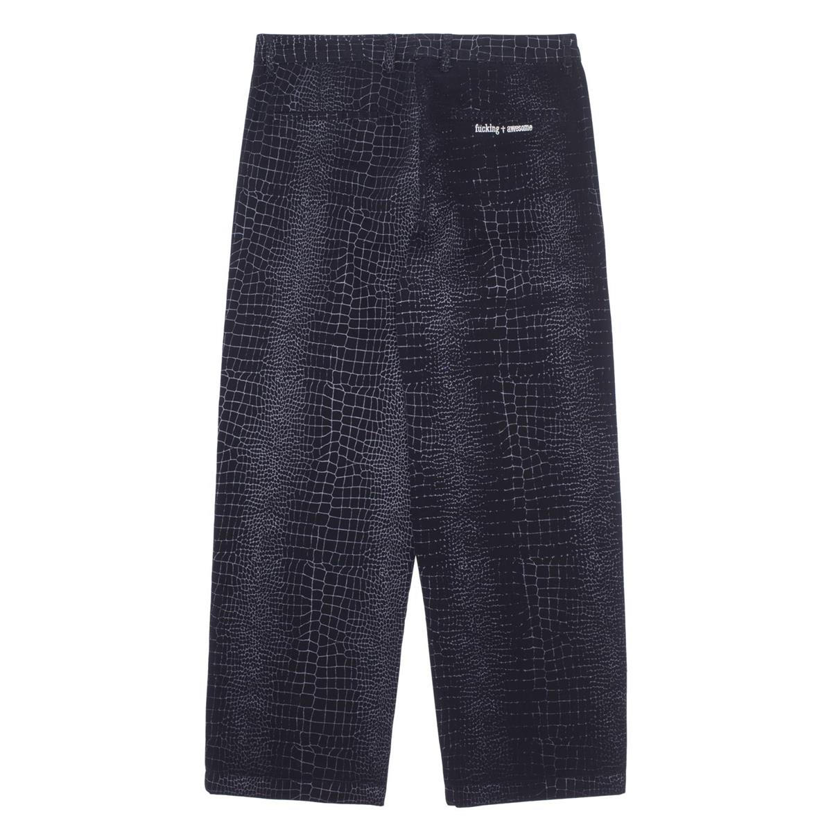 Fucking Awesome - Crocodile Work Pant Black - Black - ARROW & BEAST