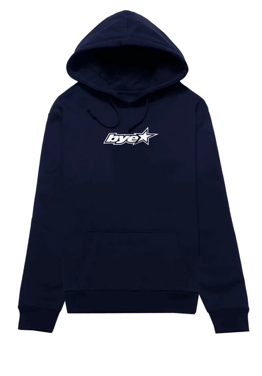 Bye Jeremy Star Hoodie Navy - ARROW & BEAST