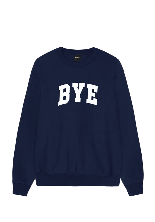 Bye Jeremy Bye Crewneck Navy - ARROW & BEAST