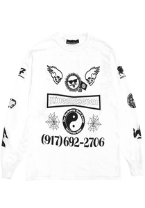 Call Me 917 Collage Longsleeve White